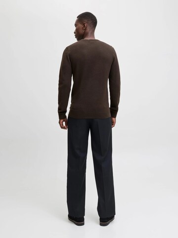 JACK & JONES Sweater 'Globe' in Brown