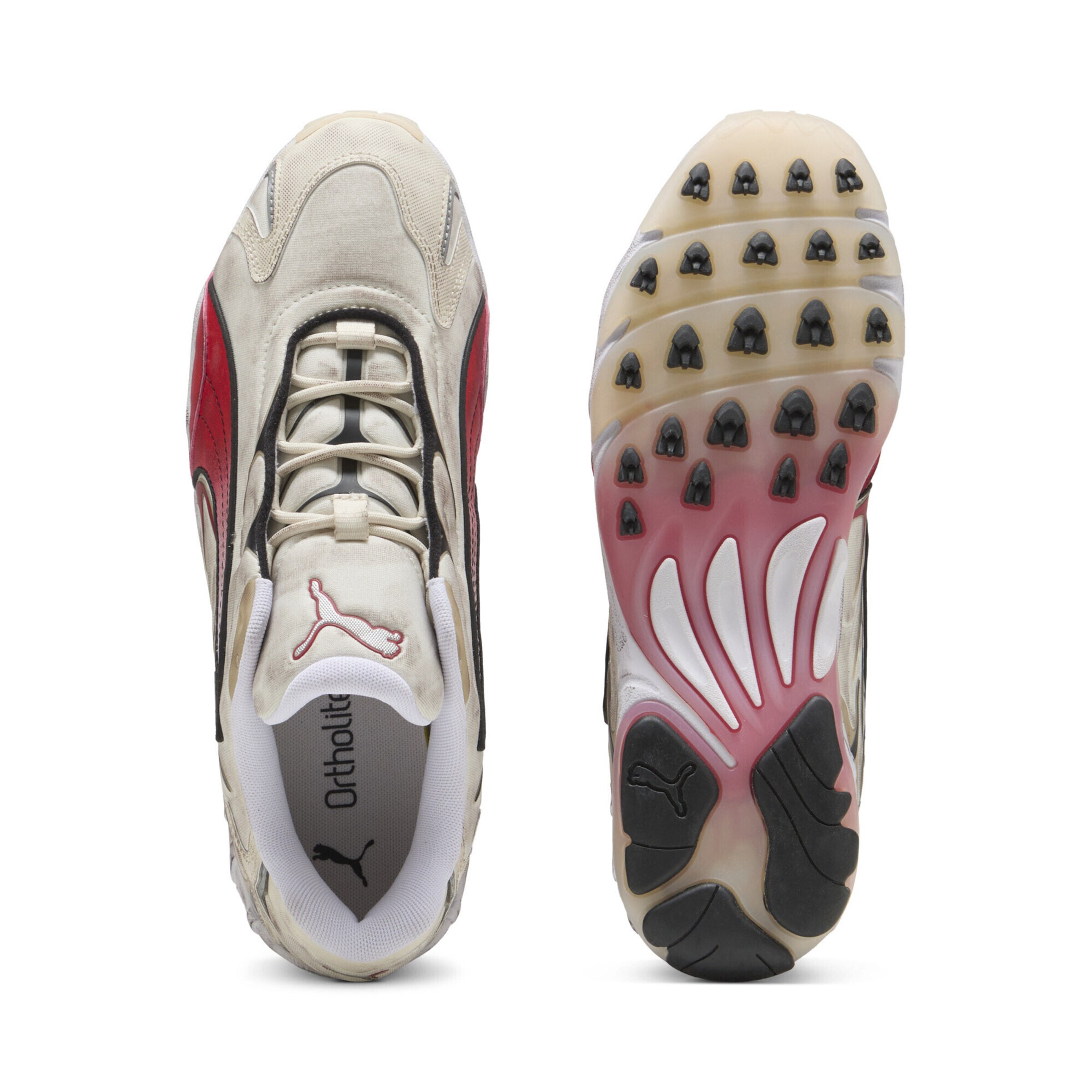 PUMA Platform trainers 'Inhale Distressed' in White