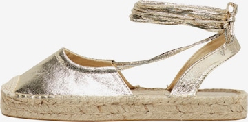 ONLY حذاء قماشي 'EMMA-1' بلون ذهبي: الأمام
