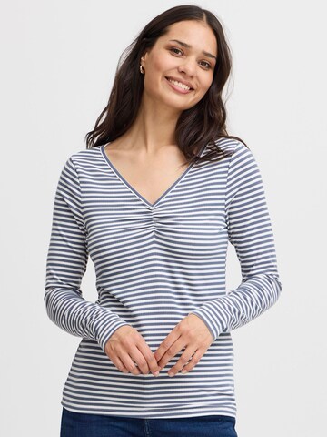 Fransa Top in Blau: Vorderseite