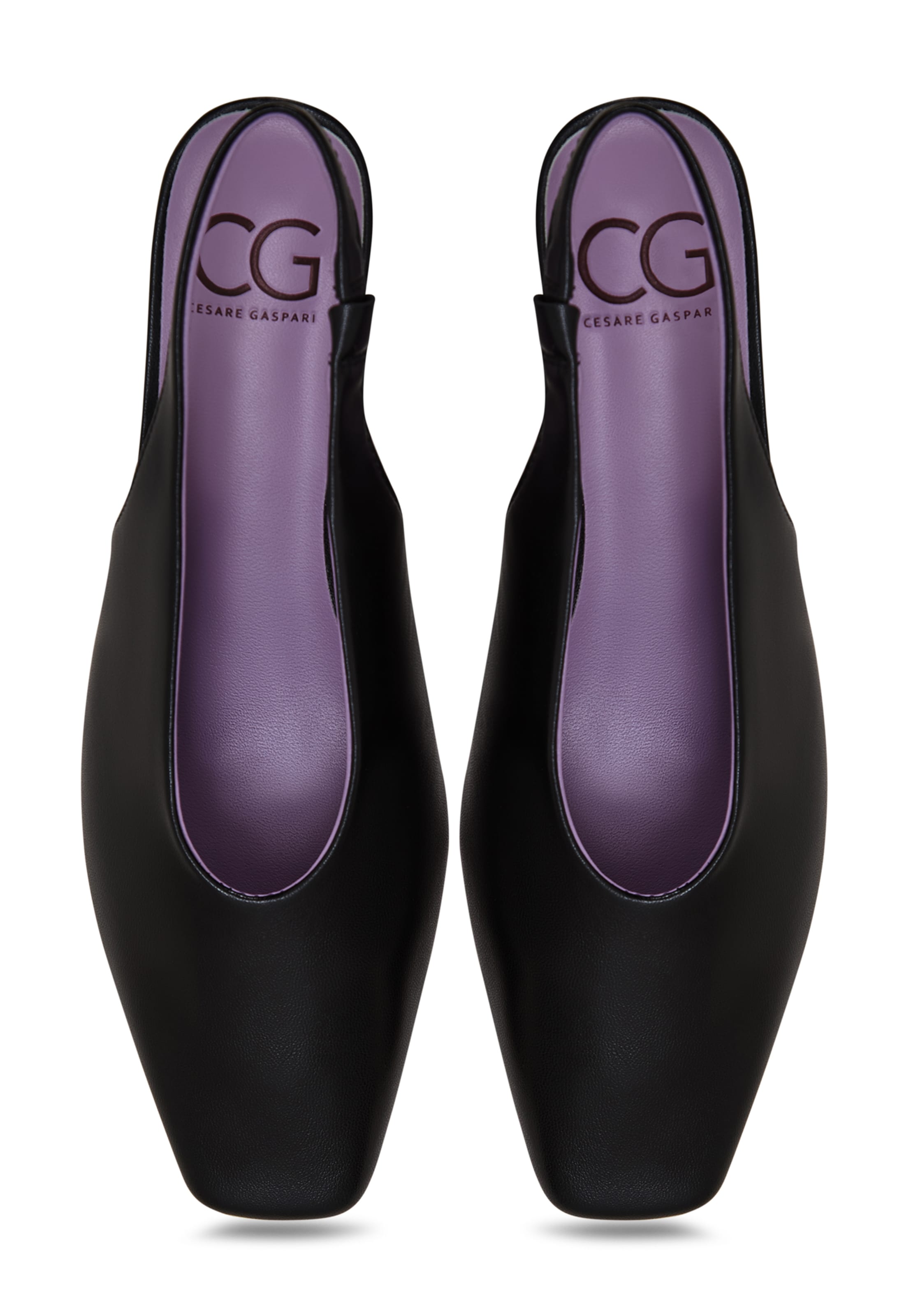CESARE GASPARI Slingpumps in Zwart