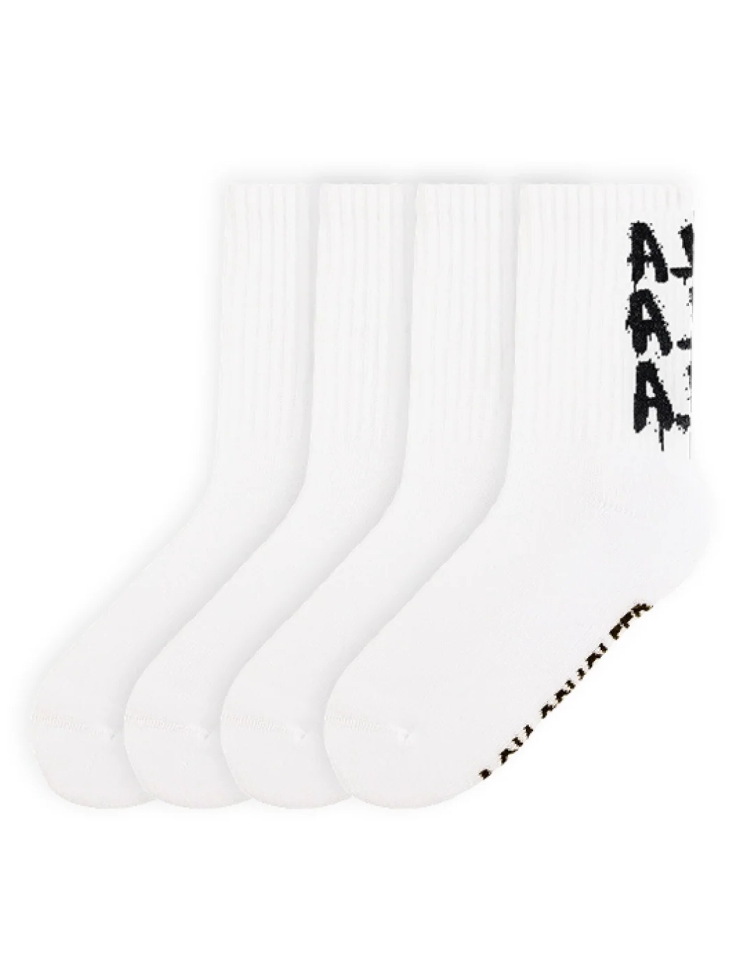 Von Jungfeld Socks 'Kinder BlaBlaBla Tennis Socken' in White: front