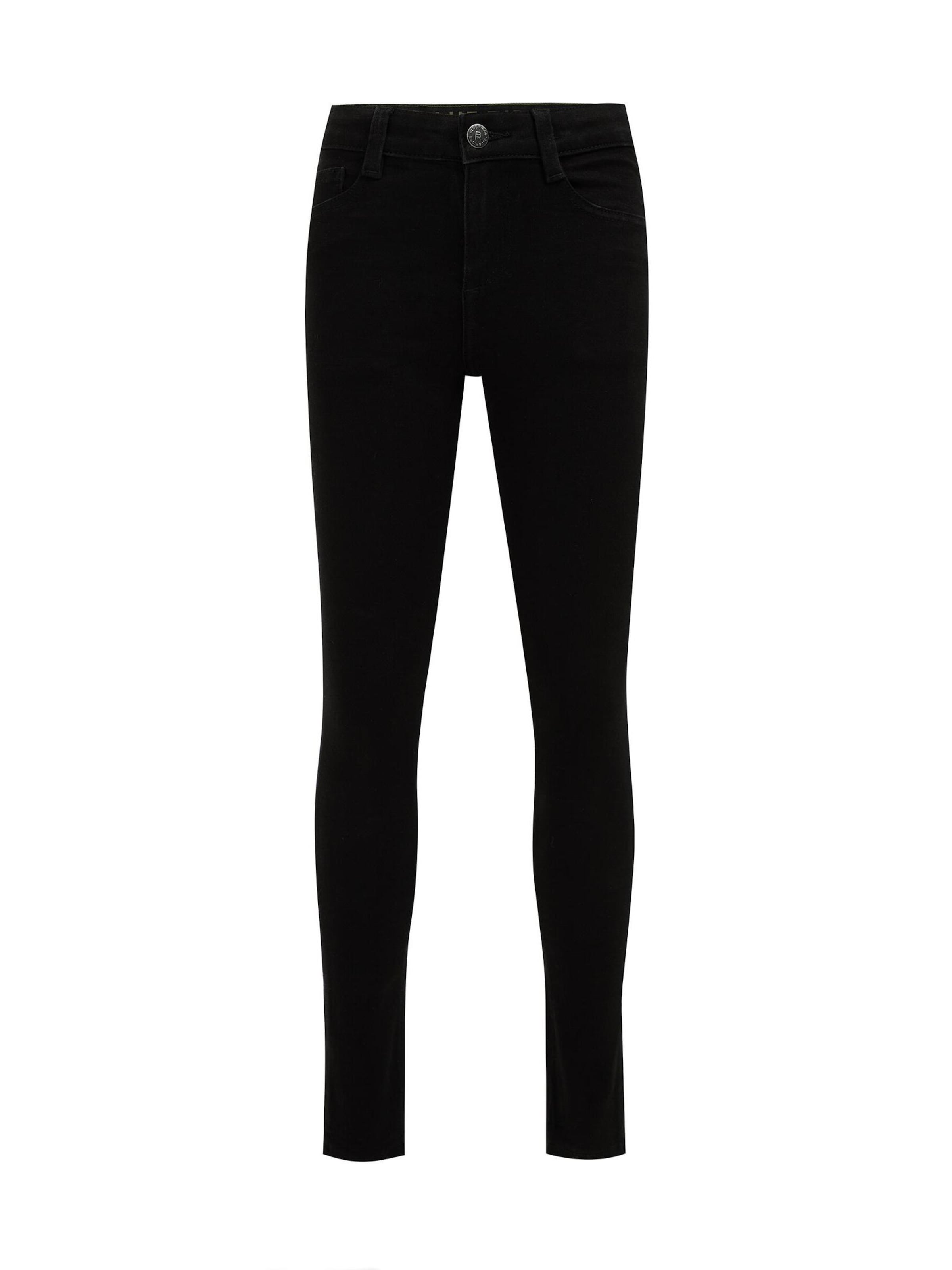 WE Fashion - Skinny Vaquero en negro: frente