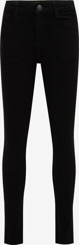 Skinny Jeans de la WE Fashion pe negru: față