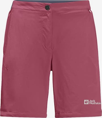 JACK WOLFSKIN Regular Sportbroek in Rood: voorkant