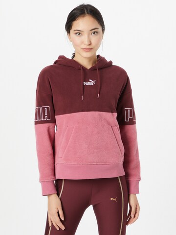 PUMA - Sweatshirt de desporto em roxo: frente