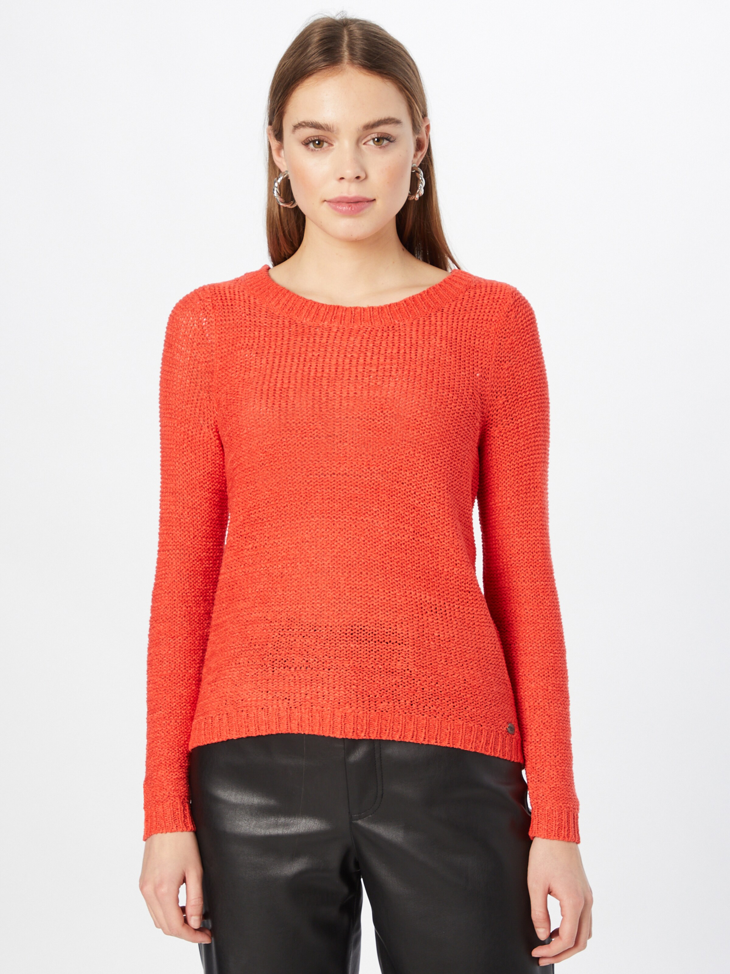ONLY Pullover 'Geena' in Orangerot 