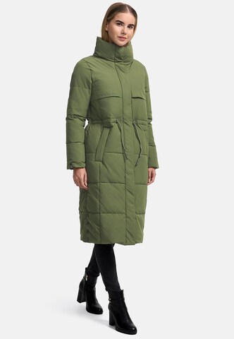 NAVAHOO Winter coat 'Der Wahnsinn 14' in Green: front