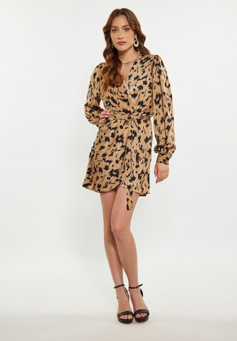 faina Kleid in Beige: Vorderseite