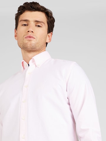 Hackett London Slim fit Button Up Shirt in Pink
