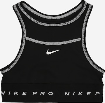 NIKE Urheilutoppi 'SWOOSH' värissä musta: etupuoli