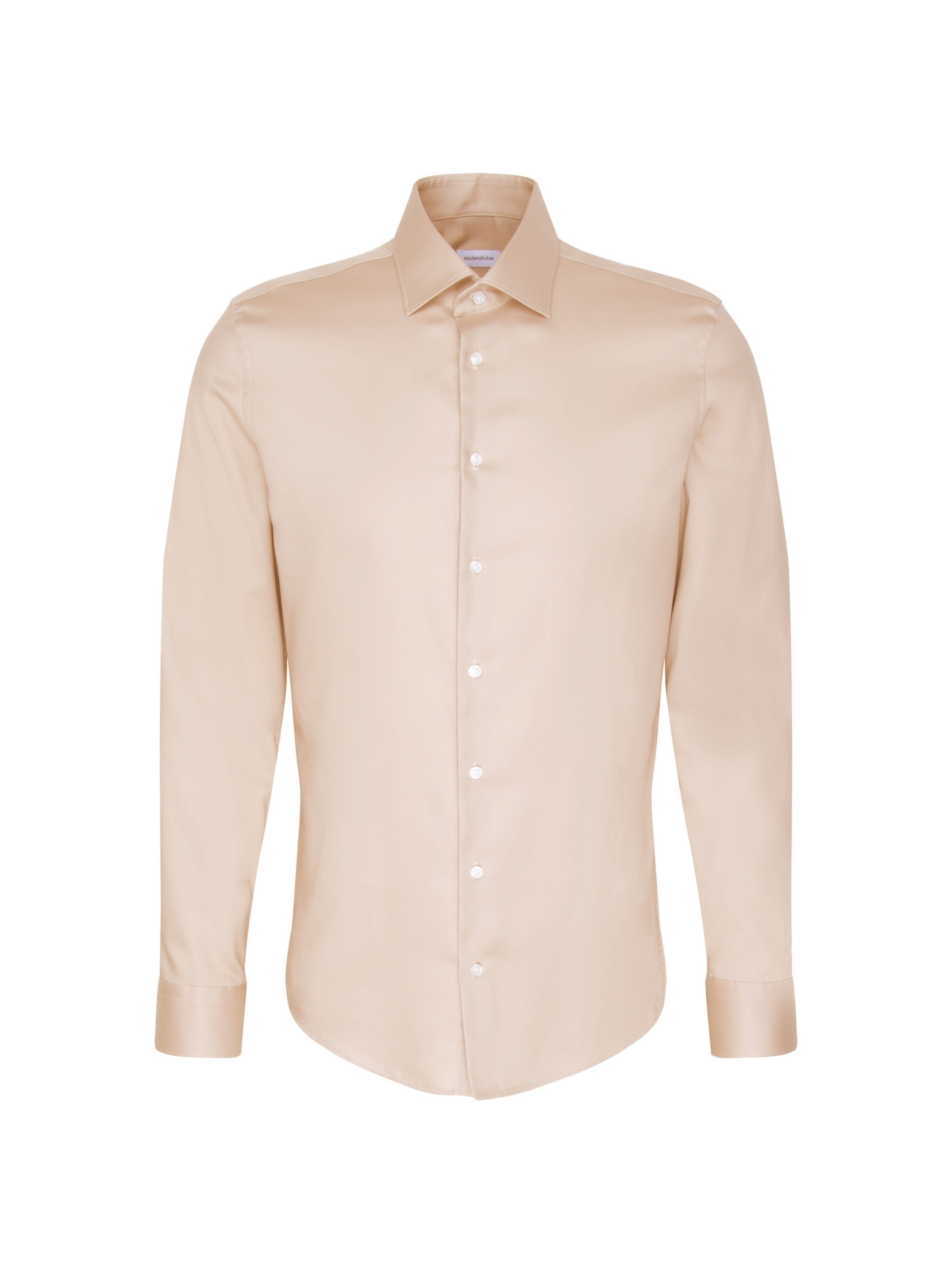 SEIDENSTICKER Business Hemd in Beige: Vorderseite