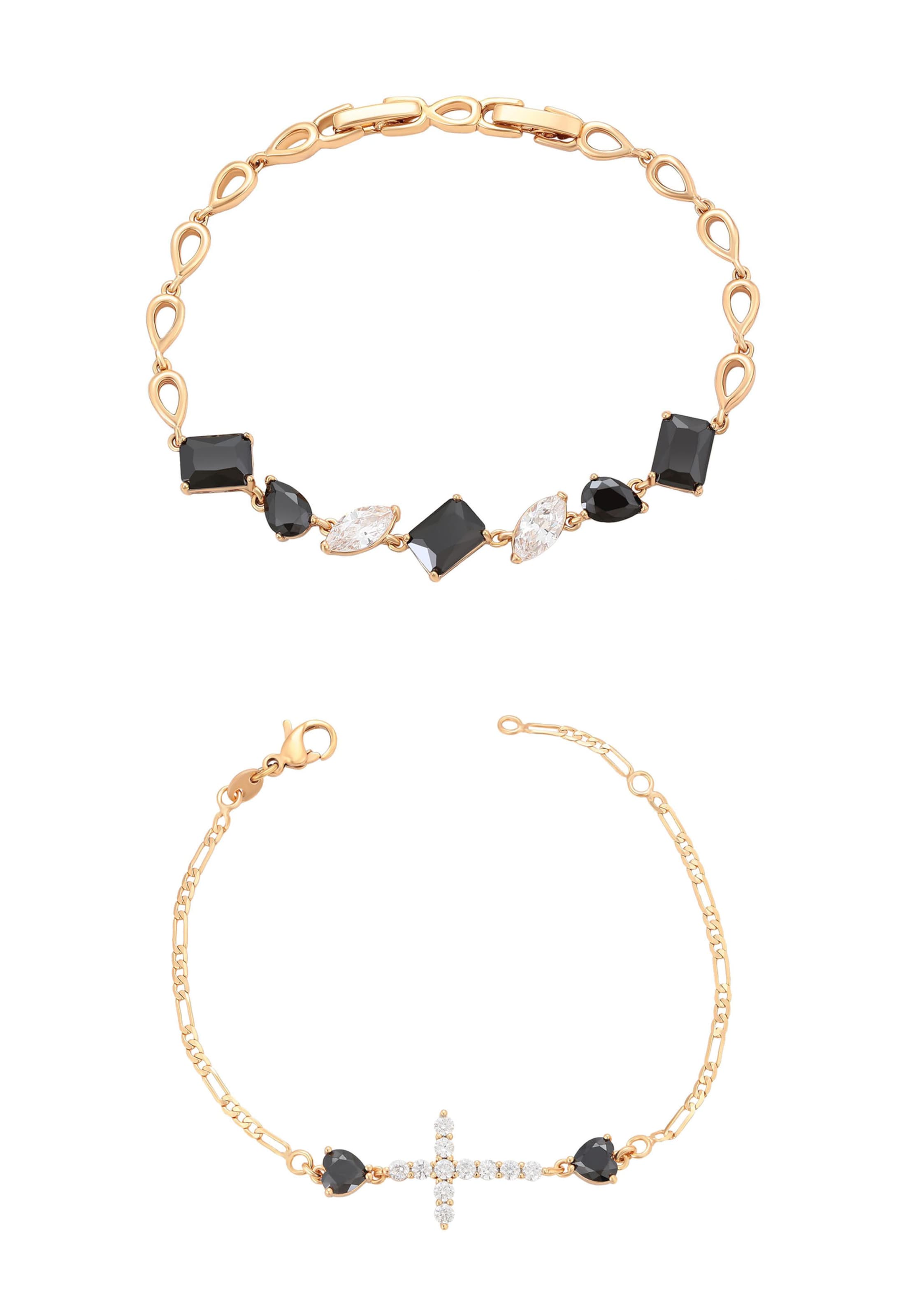 faina Pulseira em ouro / preto, Vista do artigo