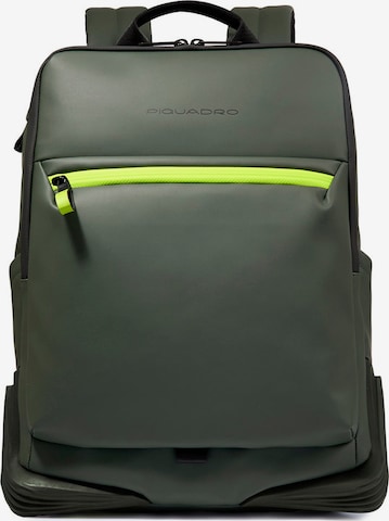 Piquadro Rucksack in Grün: Vorderseite