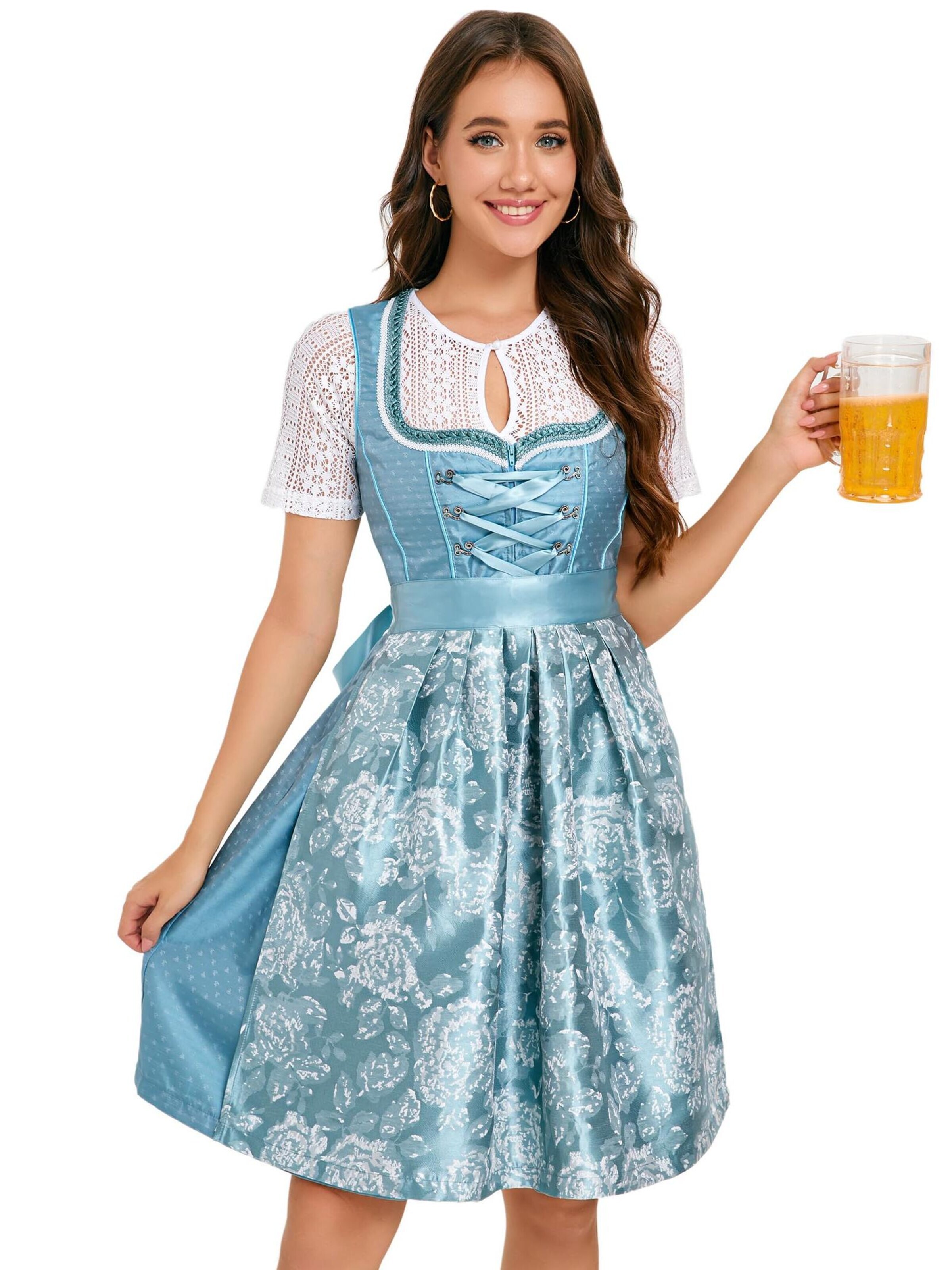 Yesfashion Dirndl‌‌‌‌ in Blau