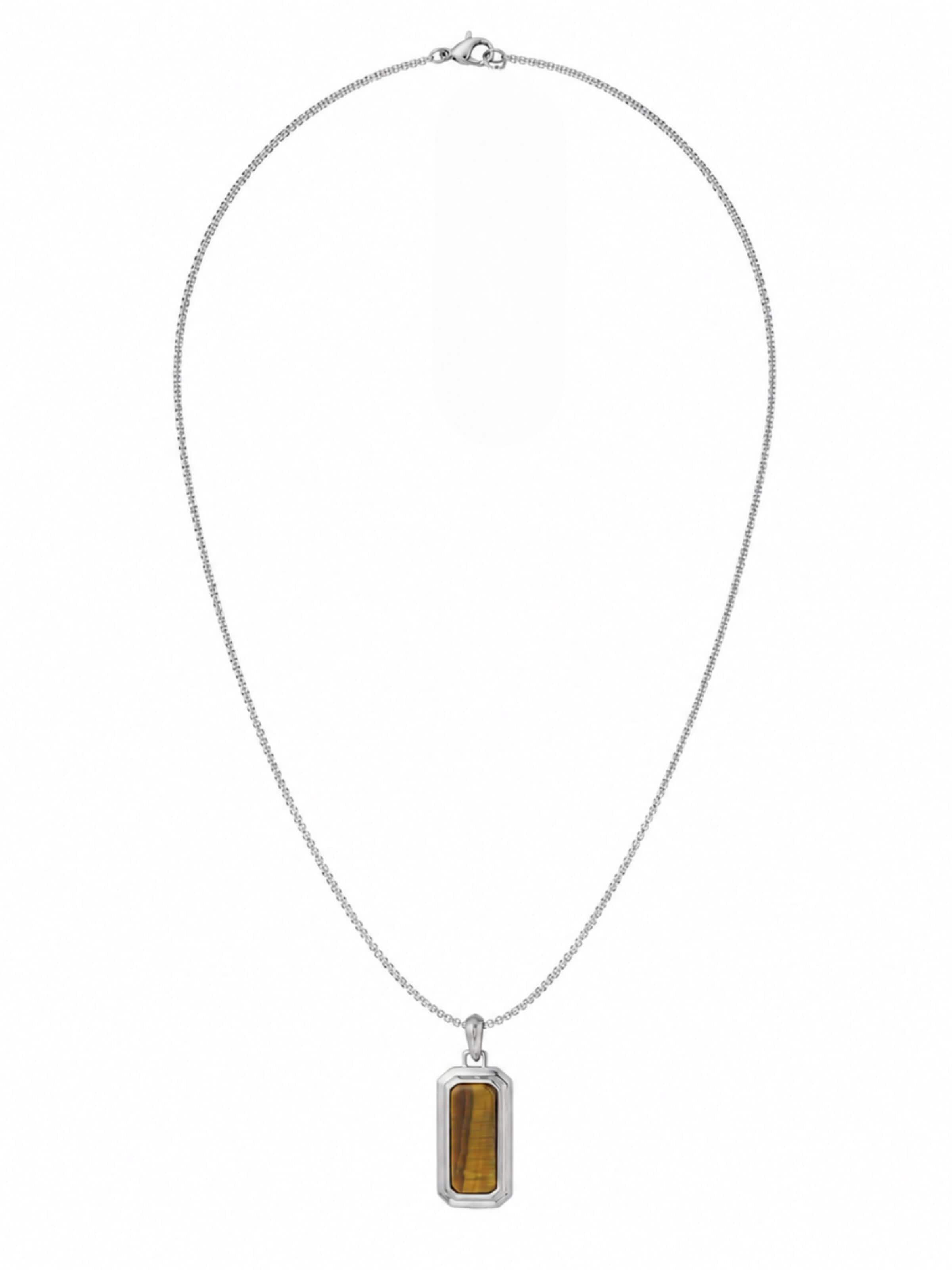 Eternal Necklace in Brown: front