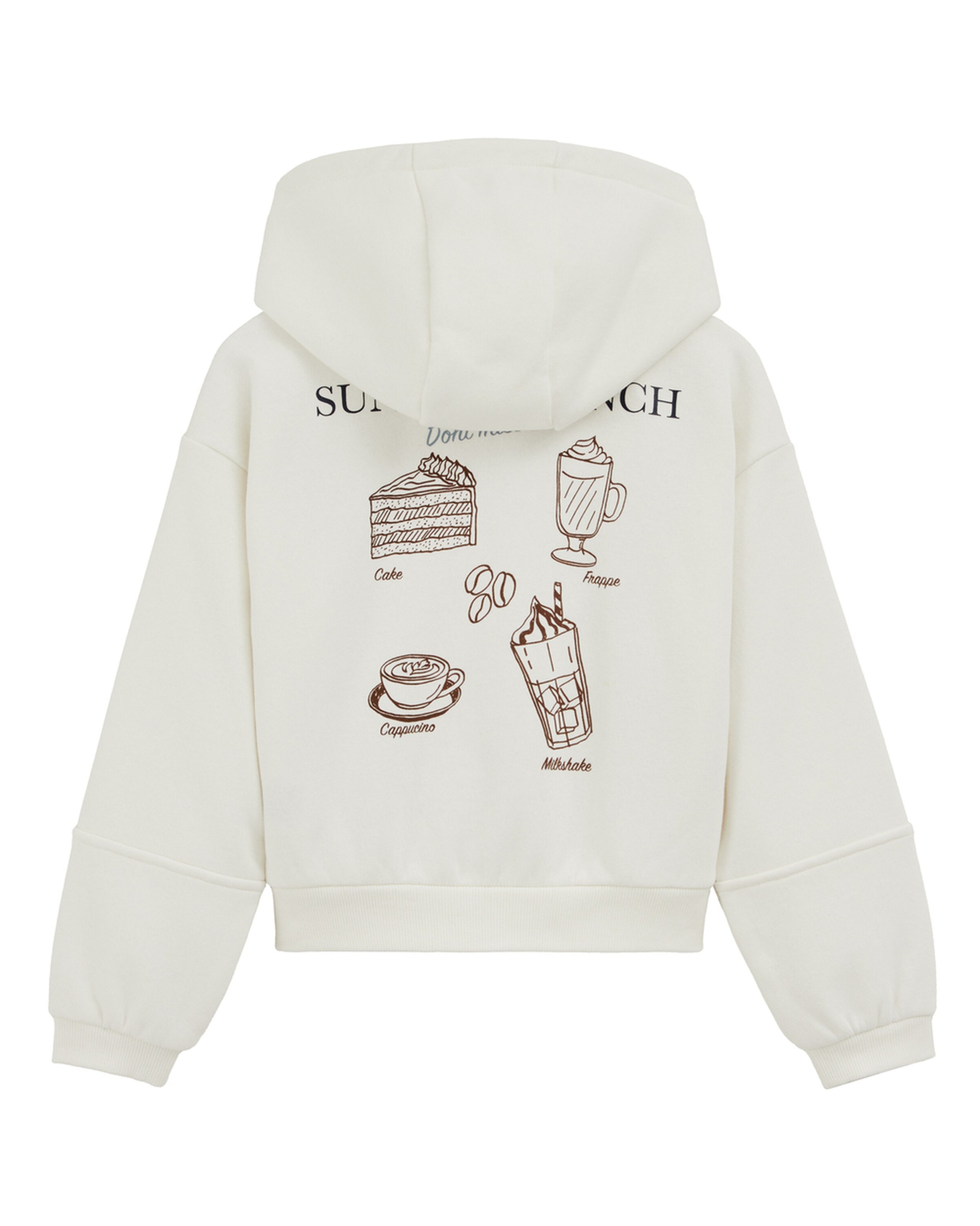 WE FashionSweater majica - bijela boja