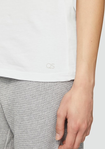 T-shirt QS en blanc