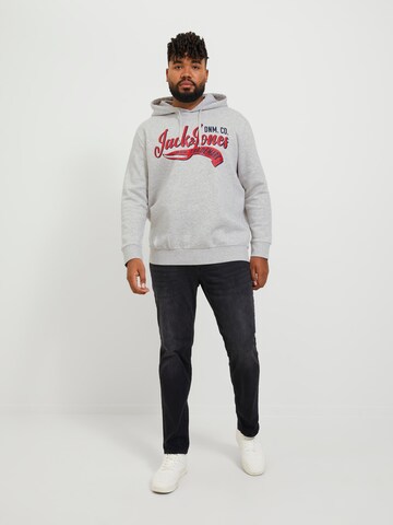 Jack & Jones Plus Collegepaita värissä harmaa