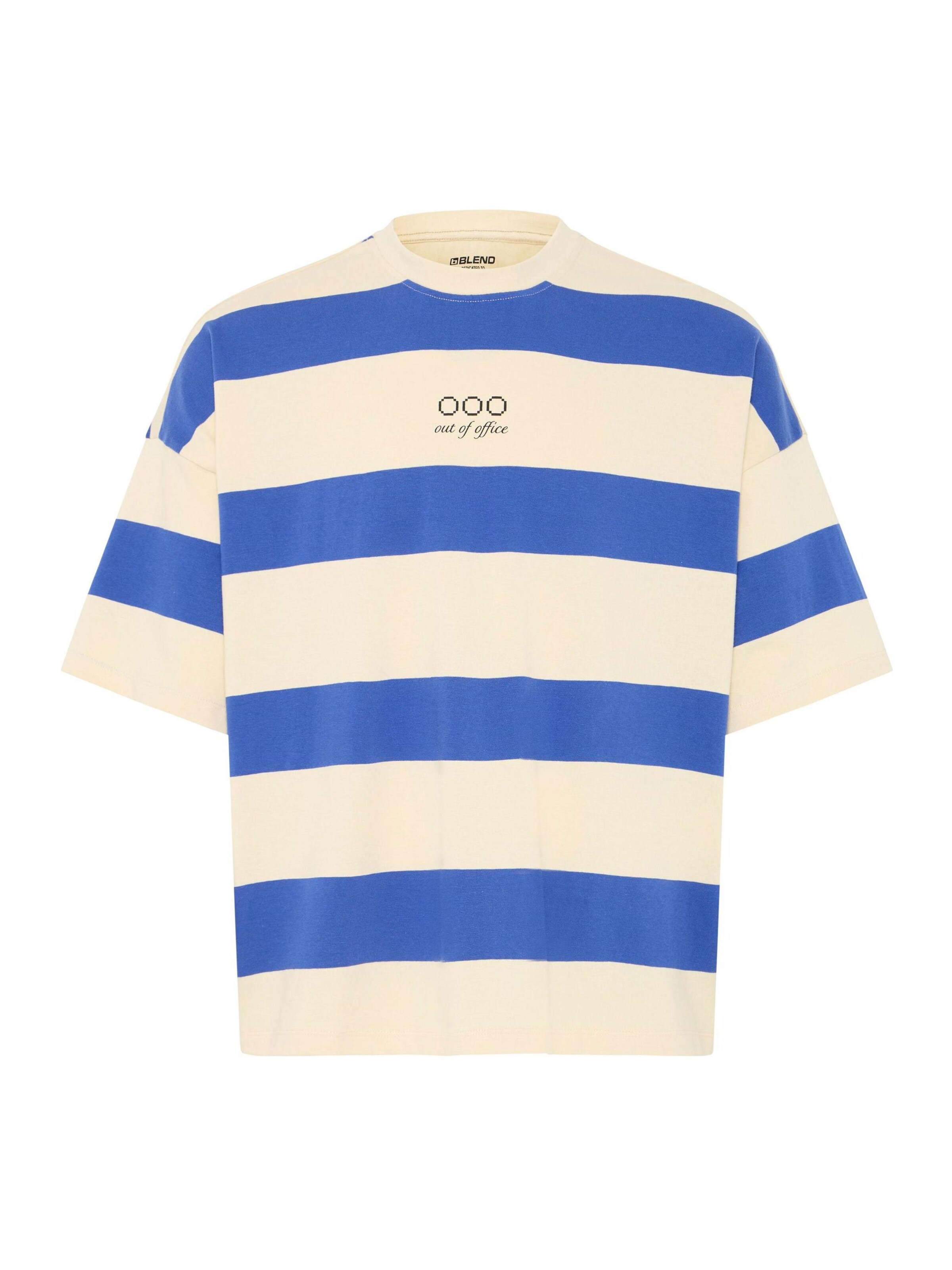 BLEND Shirt ' BHKaveh ' in Beige / Blue, Item view