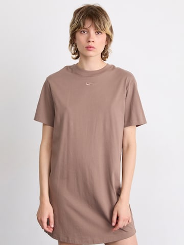 Nike Sportswear Šaty 'ESSNTL' - Hnedá: predná strana