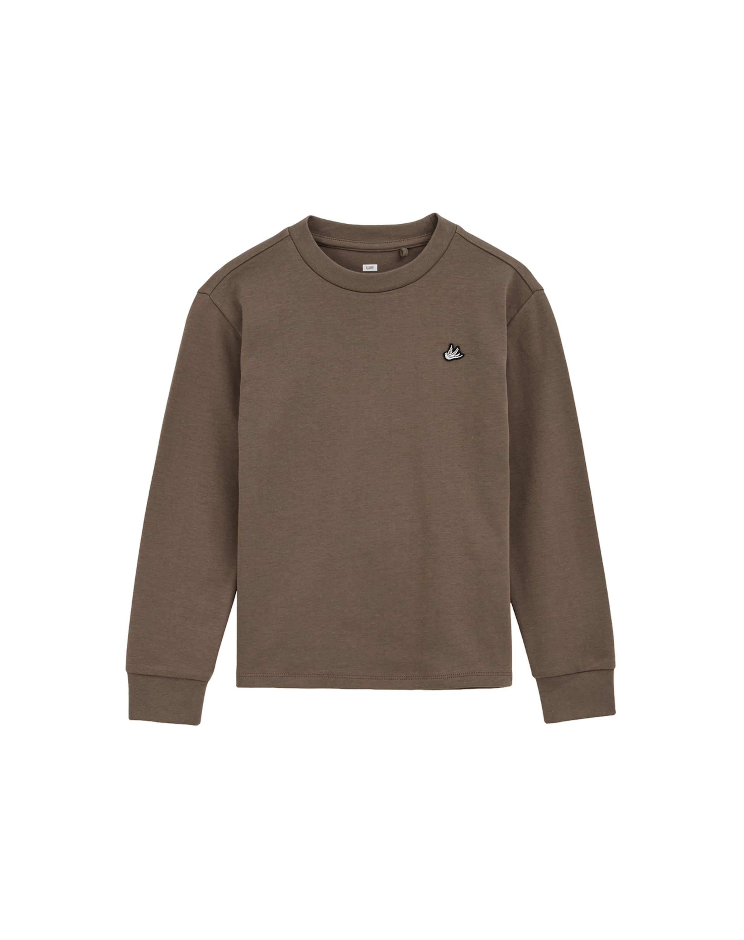 WE Fashion T-Shirt in Braun: Vorderseite