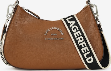 Karl Lagerfeld Olkalaukku 'Rue ST-Guillaume' värissä ruskea: etupuoli
