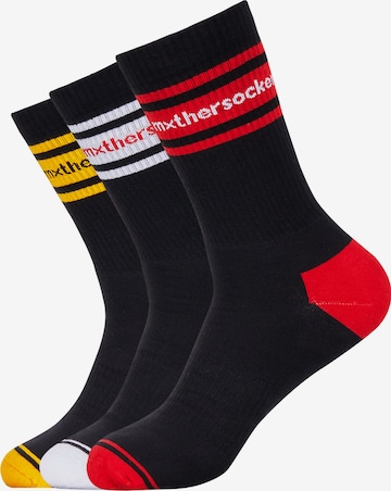 Mxthersocker Socks in Black: front