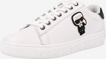 Karl Lagerfeld - Zapatillas deportivas bajas 'KUPSOLE III' en blanco: frente