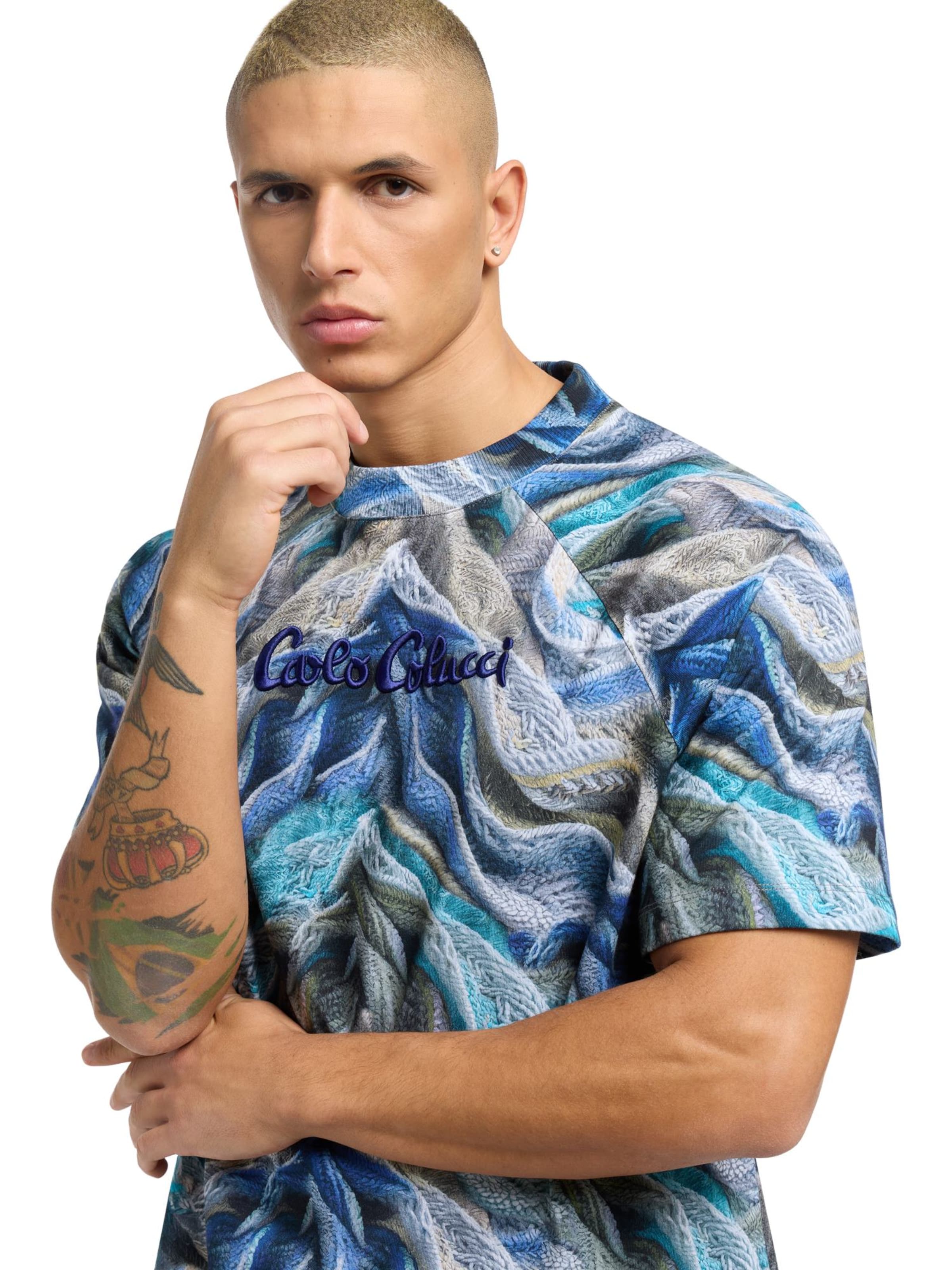 Carlo Colucci Shirt 'Dorn' in Blauw