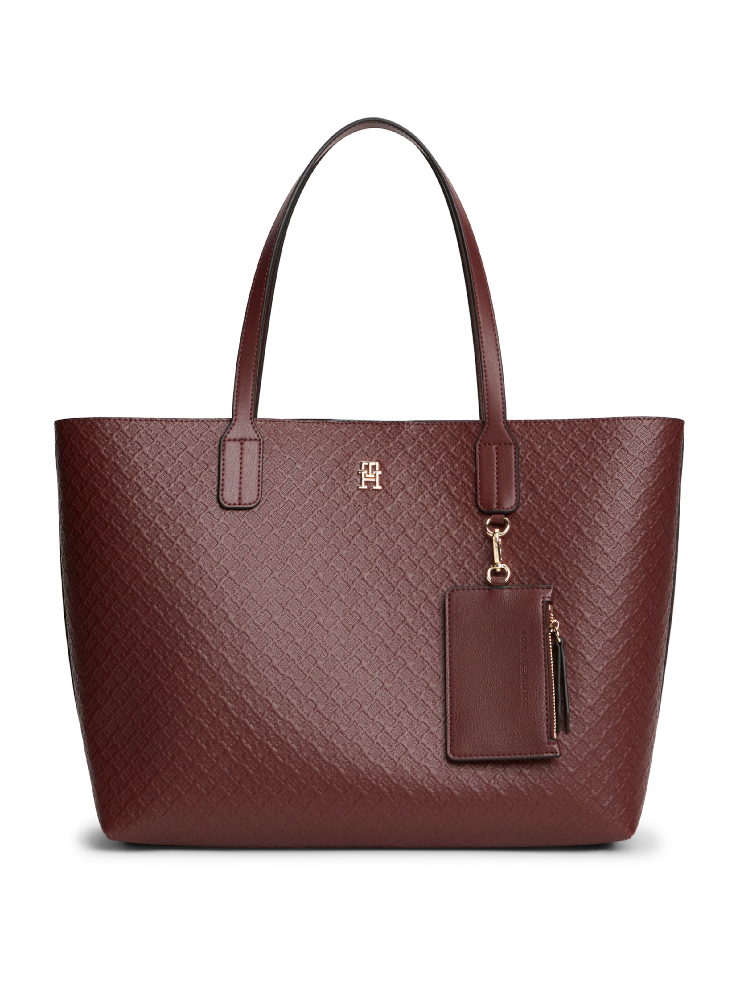 TOMMY HILFIGER Shopper táska 'TOTE MONO' - piros: elől