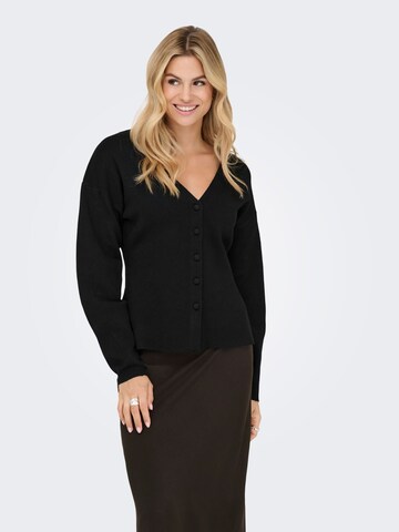 JDY Gebreid vest 'JDYPrime' in Zwart: voorkant