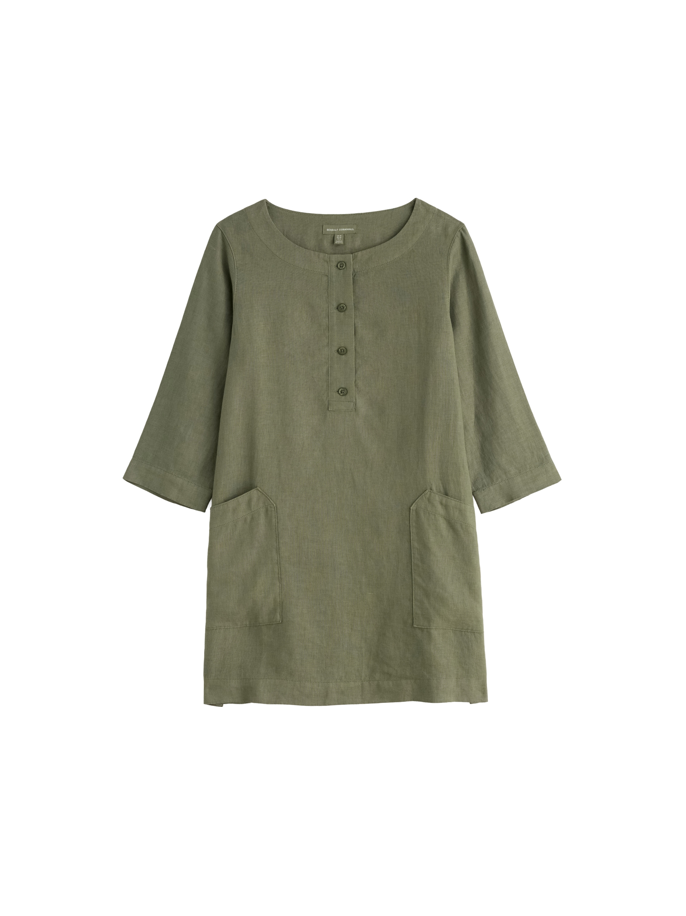 Tunica 'Harbour Wall' di Seasalt Cornwall in verde: frontale