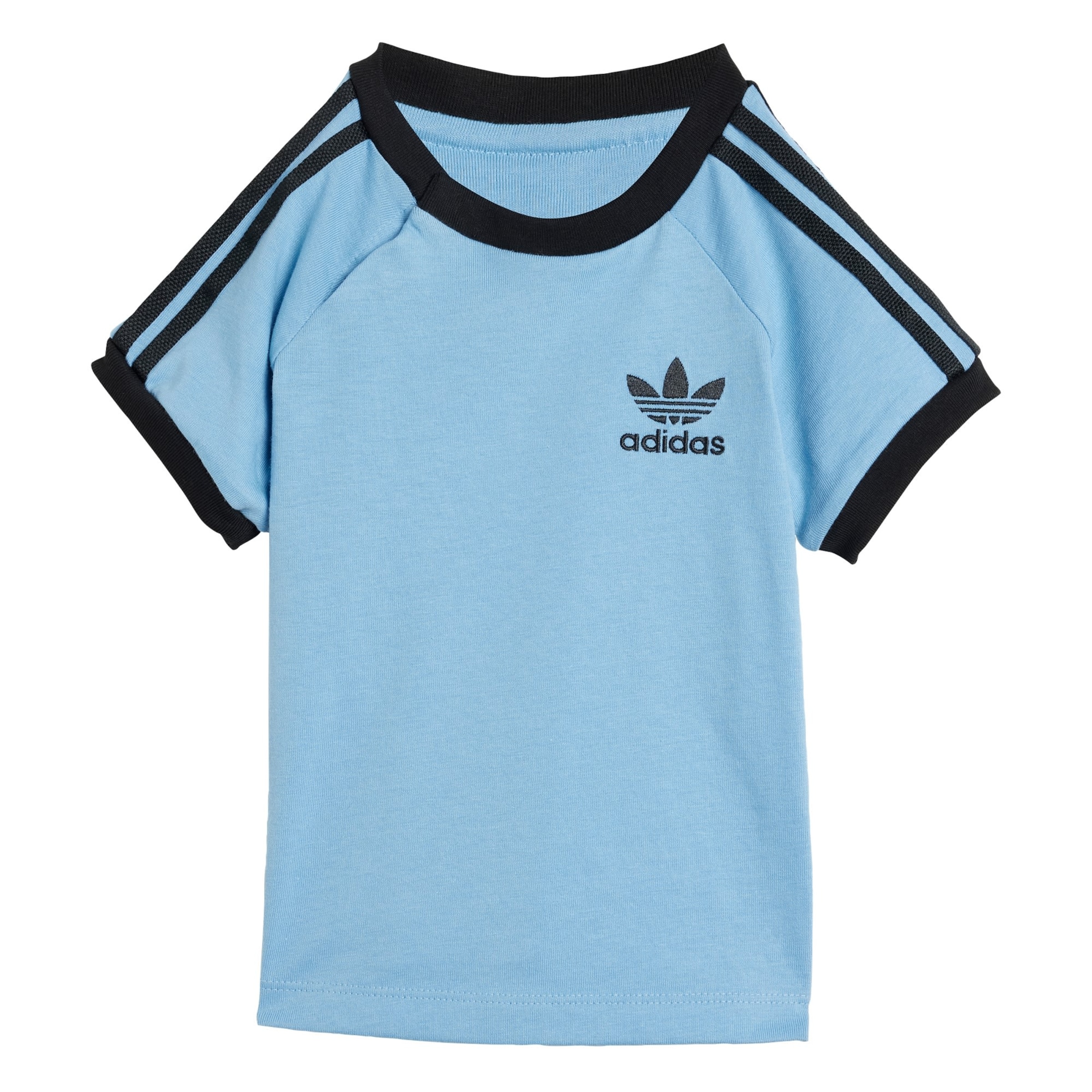 ADIDAS ORIGINALS - Camiseta '3-Stripes Tee' en azul: frente