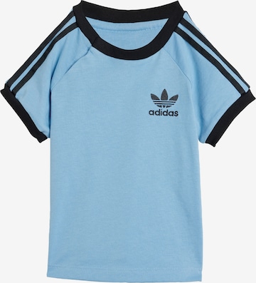 mėlyna ADIDAS ORIGINALS Marškinėliai '3-Stripes Tee': priekis