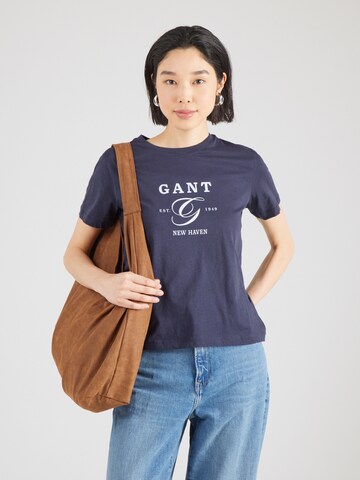GANT Μπλουζάκι σε μπλε: μπροστά
