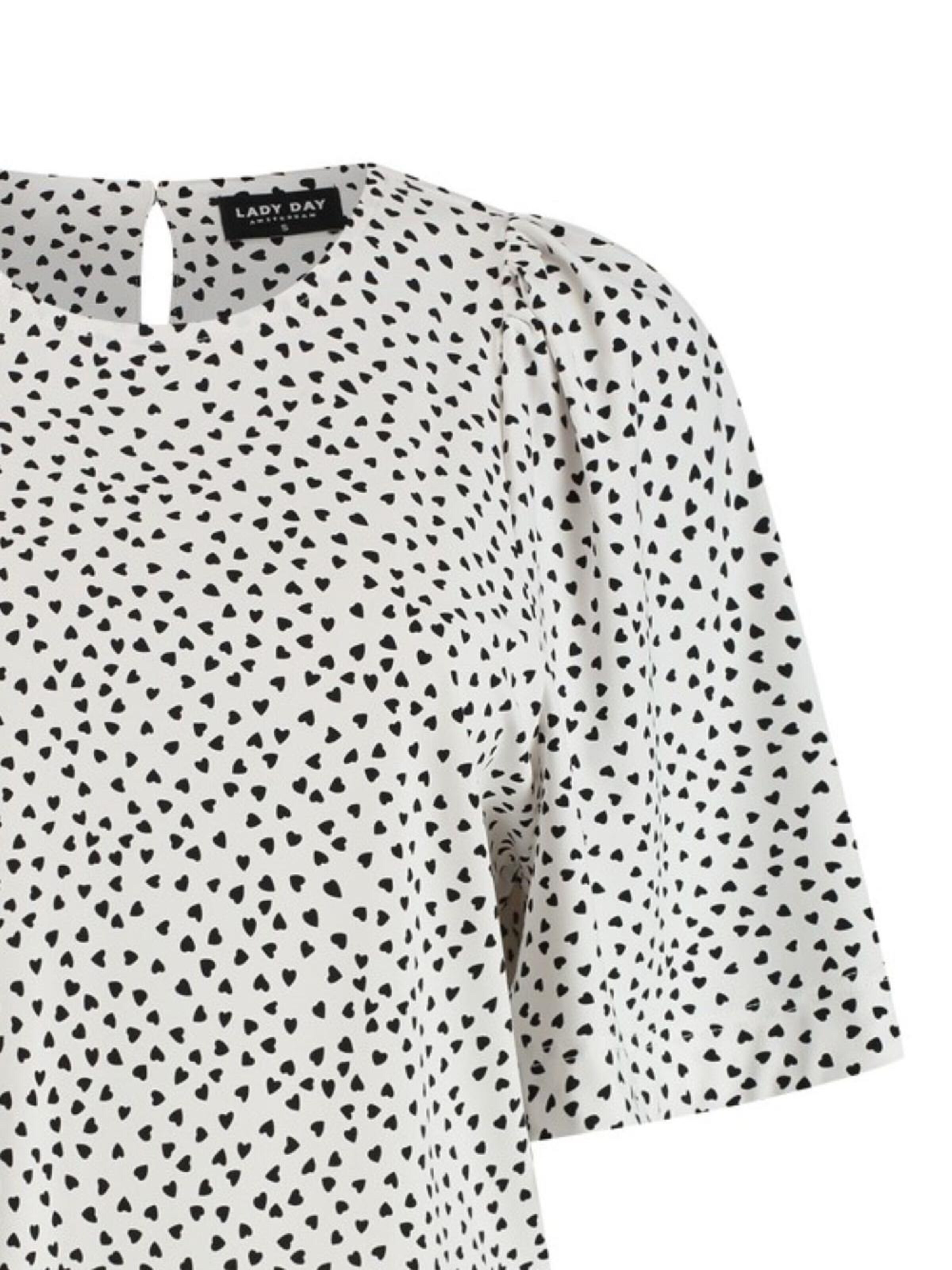 Lady Day Shirt 'Lady Day Aston blauw/wit' in Wit