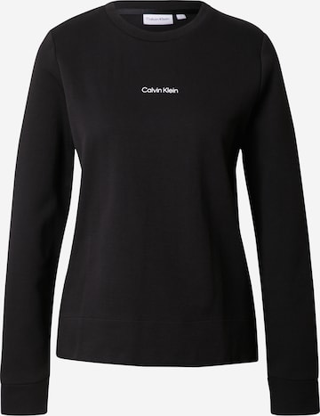 Calvin Klein Sweatshirt in Zwart: voorkant