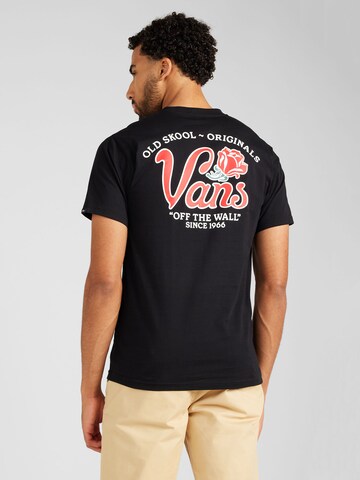VANS - Camisa 'PASA' em preto: frente