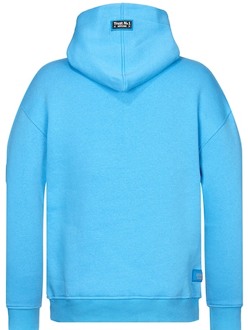 Koyumi Sweatshirt 'Unisex Oversize Hoodie – 3-Faden Stoff, innen angeraut 'Suheyla Love it'' in Blue