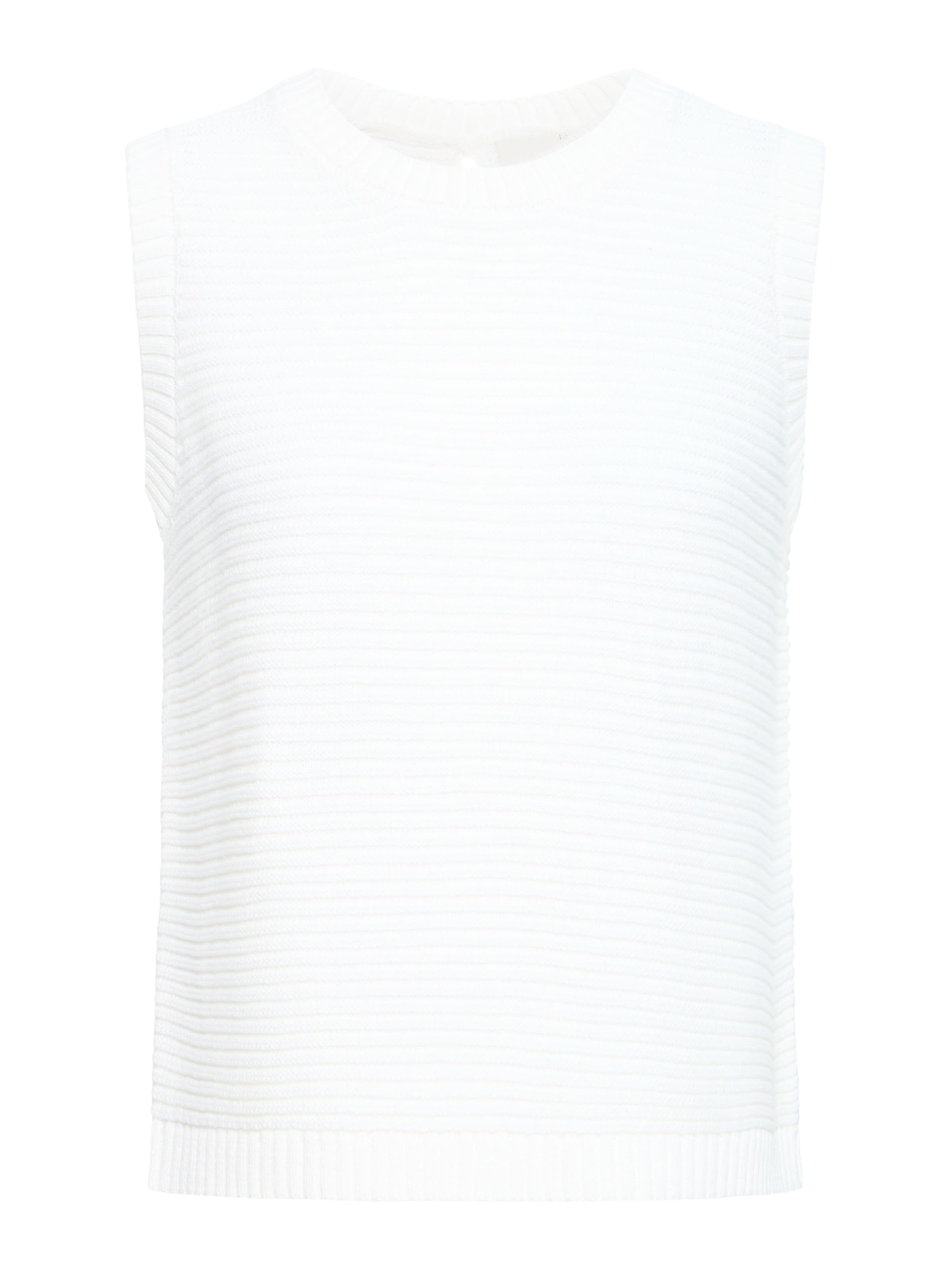 ICHI Sweater 'IHDOTTIES' in White: front