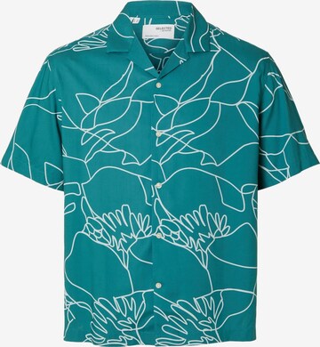 SELECTED HOMME - Ajuste confortable Camisa 'RAJESH' en verde: frente