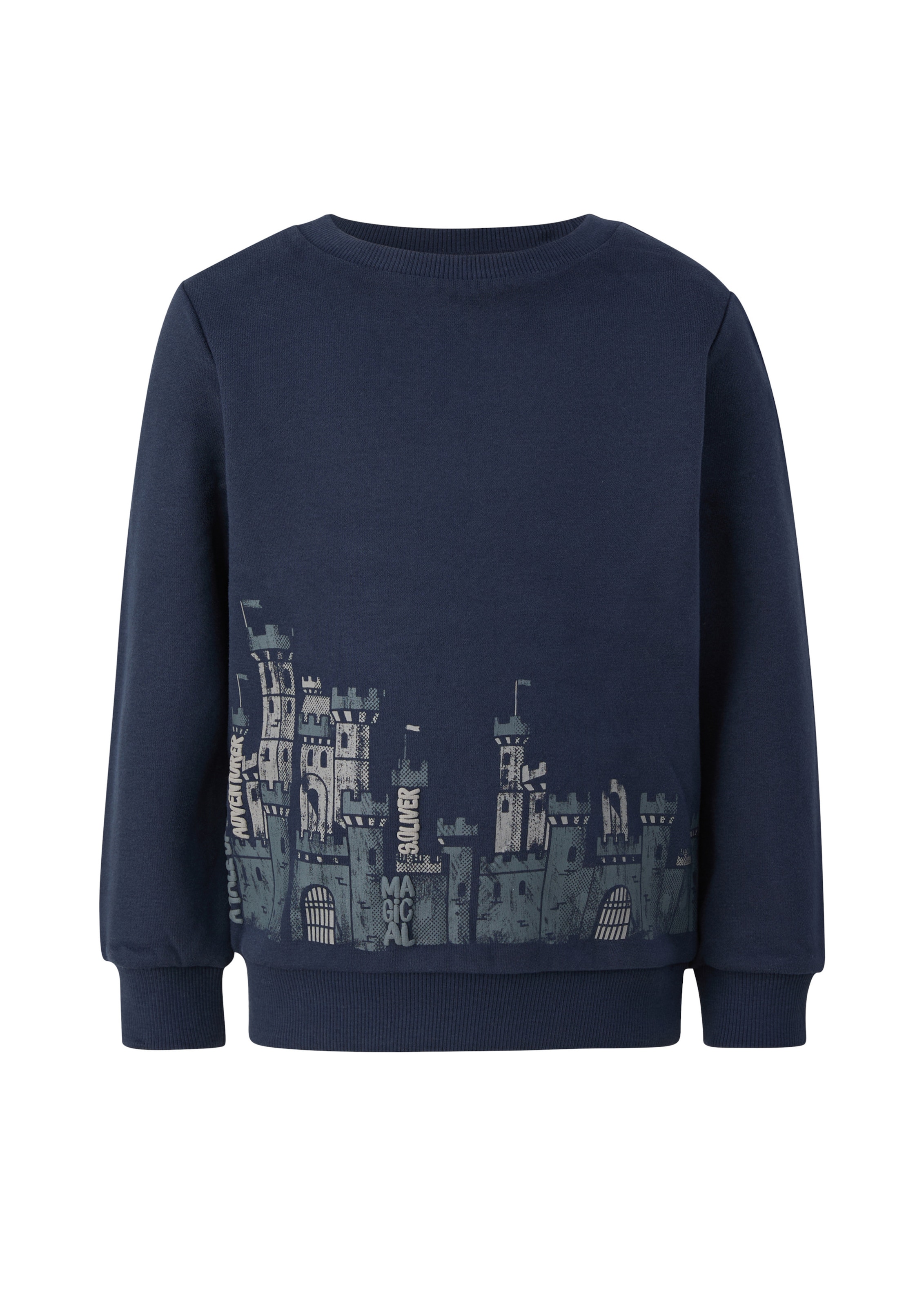 s.Oliver Sweatshirt in Blauw: voorkant