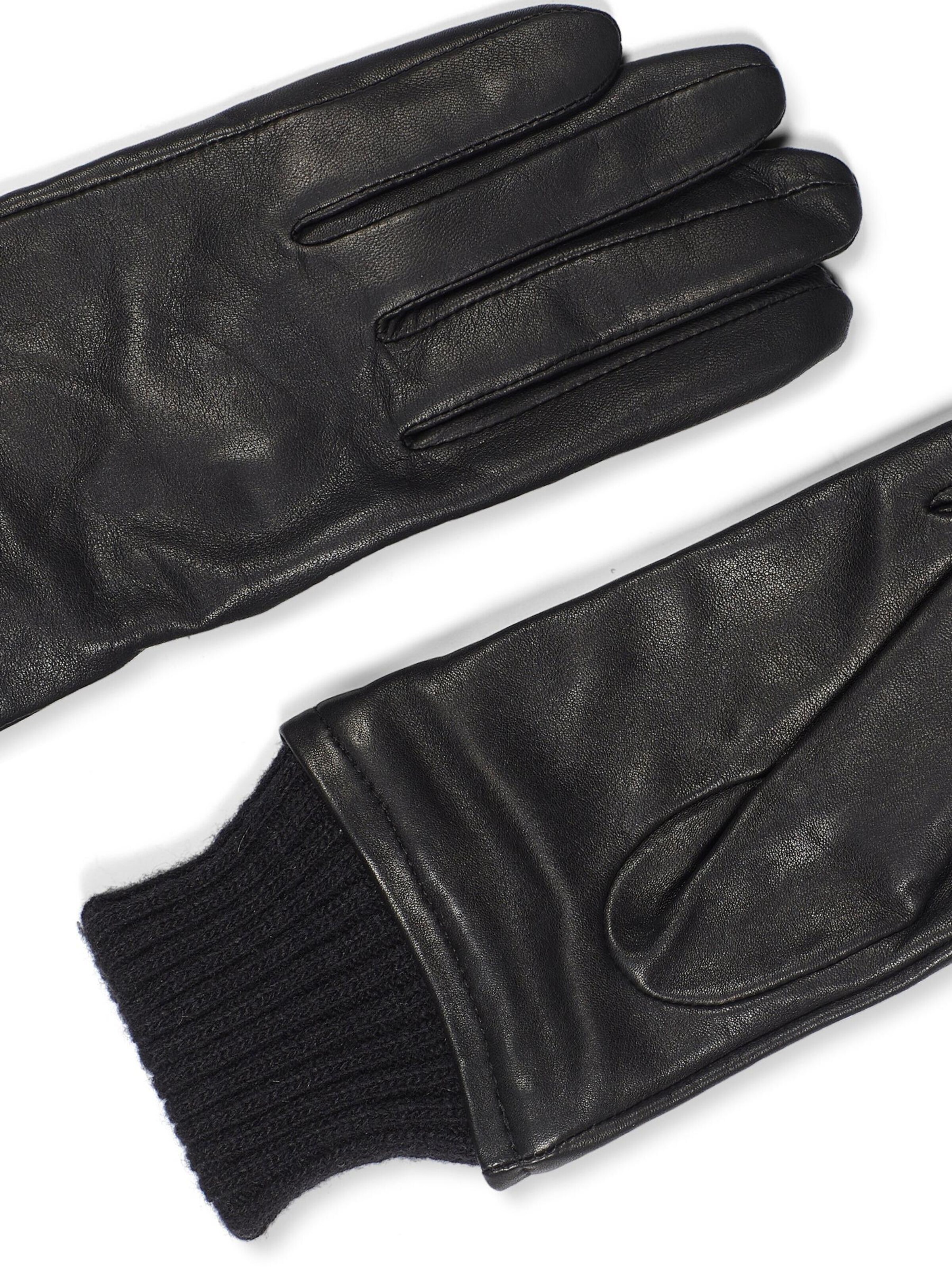 Howard London - Guantes con dedos 'Women's Leather Gloves Ella Black' en negro