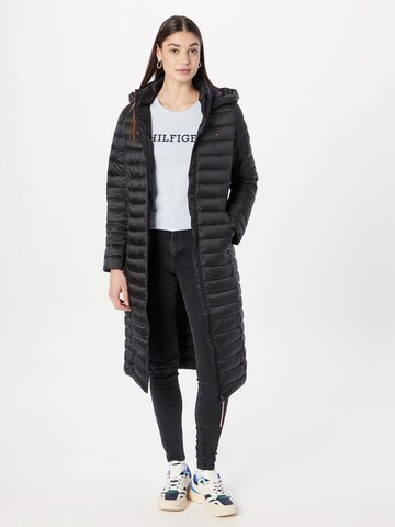 Manteau mi-saison TOMMY HILFIGER en noir : devant