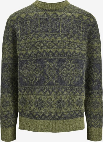 JACK & JONES Sweater in Green: front