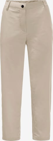 JACK WOLFSKIN - regular Pantalón de montaña en blanco: frente