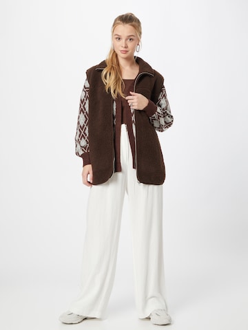 JDY Knit Cardigan 'BATE' in Brown