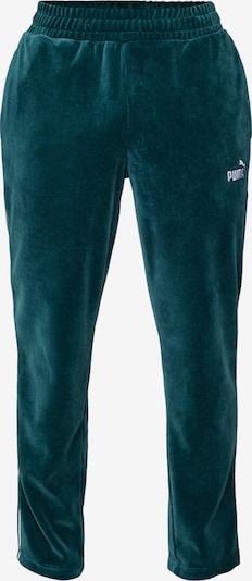 Kelnės 'ESS' iš PUMA, spalva – smaragdinė spalva / balta, Prekių apžvalga