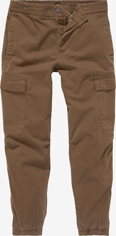 BOSS Orange Cargo Pants in Brown: front